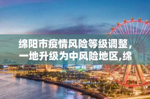 绵阳市疫情风险等级调整，一地升级为中风险地区,绵阳一地调整为中风险地区
